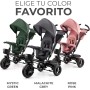 Kinderkraft AVEO Baby Tricycle, Foldable, Trike, Children's Bike, Evolutionary Tricycle, Tricycle Without Pedals, Baby Bike,