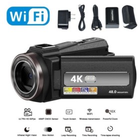 2022 videocámara Digital WIFI 4K Full HD 16MP DV videocámara cámara de