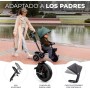 Kinderkraft AVEO Baby Tricycle, Foldable, Trike, Children's Bike, Evolutionary Tricycle, Tricycle Without Pedals, Baby Bike,