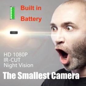 Mini cámara más pequeña 1080P HD, videocámaras de seguridad inteligent