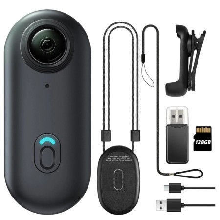 Mini cámara de acción WIFI 4K, grabadora de vídeo portátil POV con pul