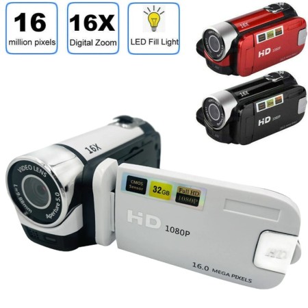Cámara Digital HD de 16MP, videocámara de vídeo Digital Full HD 1080P,