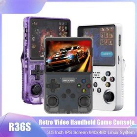 Consola de juegos portátil R36S, pantalla IPS de 3,5 pulgadas, sistema