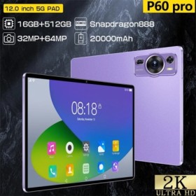 Tableta Dual P60 Pro 5G para niños, Tablet con Android 14, 16GB + 1TB,