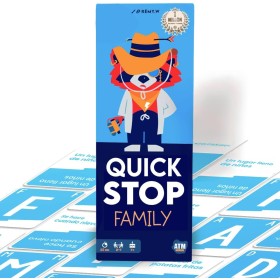 Quickstop Family - Family Board Games - Dynamic and Fun for Kids and Adults - Screen-Free Family Entertainment - Original Gift