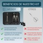 Kit Herramientas Bonsái Profesional – Estuche Para Mantenimiento de Bonsais con Tijeras, Podadora Cóncava y Podadora Recta