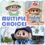 Xiujuers 17cm Plush Clothes for Labubu Doll Clothes 17cm for Labubu Dolls (A)