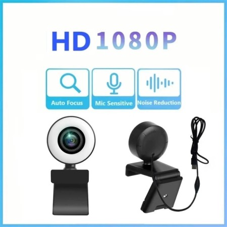 Cámara web 4K 2K 1080P, Control de luz, Full HD, 8MP, PC, portátil, En