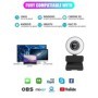 Cámara web 4K 2K 1080P, Control de luz, Full HD, 8MP, PC, portátil, En