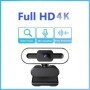 Cámara web portátil Full HD 1080P 2K 4K, PC, portátil, enfoque automát