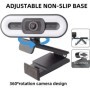 Cámara web portátil Full HD 1080P 2K 4K, PC, portátil, enfoque automát
