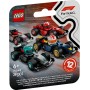 LEGO F1 Collectible Toy Cars, 1 of 12 Model Car Miniatures, Formula 1 Squires: Ferrari, Mercedes, McLaren, Red Bull, Surprise