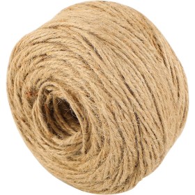 100 m Cuerda de Yute 3mm - Cuerda de Yute para Manualidades Rollo de Yute Natural Marrón Grueso Ideal para DIY Embalaje