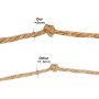100 m Cuerda de Yute 3mm - Cuerda de Yute para Manualidades Rollo de Yute Natural Marrón Grueso Ideal para DIY Embalaje