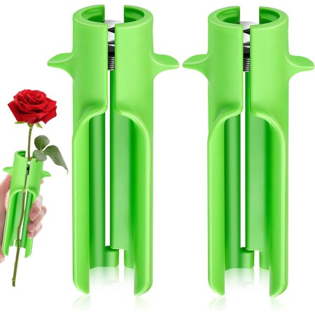 2 piezas de herramienta para quitar espinas de rosas, cortador de flores, removedor de espinas, herramienta para quitar hojas,