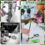 2 piezas de herramienta para quitar espinas de rosas, cortador de flores, removedor de espinas, herramienta para quitar hojas,