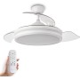 YOEVU ESPARTAN - Ceiling fan with LED light | DC motor | ALEXA compatible | Retractable blades | 3 tones and 6 speeds (ESPARTAN)