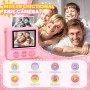 LUVTOY Instant Children's Photo Camera, 2.4 Inch Instant Camera Children with 32 GB Card and Printing Paper, 1080P Children's