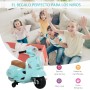 HOMCOM Electric Scooter for Children 18-36 Months 6V Battery Motorcycle with Headlight Horn and 4 Wheels Children's Motorcycle