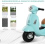 HOMCOM Electric Scooter for Children 18-36 Months 6V Battery Motorcycle with Headlight Horn and 4 Wheels Children's Motorcycle