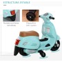 HOMCOM Electric Scooter for Children 18-36 Months 6V Battery Motorcycle with Headlight Horn and 4 Wheels Children's Motorcycle