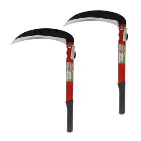 A2ZWORLD - Hoz plegable de 39 cm para jardinería multiusos, para deshierba, guadaña de seguridad portátil para excursionismo de