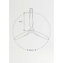 CREATE / WINDWOOD/White ceiling fan with control / 75W, Silent, Ø132 cm, 3 speeds, timer, 2 heights