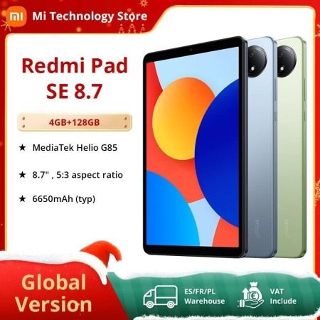 Versión Global Xiaomi Redmi Pad SE 8,7 LCD MediaTek Helio G85 octa-cor