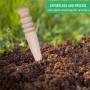Dibber de la planta - Dibber de mano de madera | Herramienta de siembra de Dibbler, herramientas de jardín de 14.5x2.5 cm, fácil