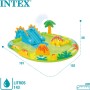 INTEX 57165 Inflatable Kids Swimming Pool with Water Disperser and Crocodile Slide, Children's Play Center