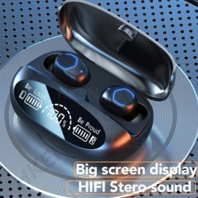 HKEN Bluetooth 5,2 auriculares TWS auriculares inalámbricos con micróf