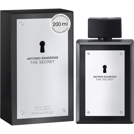 BANDERAS Perfumes, The Secret, Eau de Toilette para Hombre, Larga duración, Fragancia elegante, dinámica y masculina, Notas