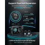 ECO-WORTHY Monitor de batería actualizado 300 A 12 V/24 V/36 V/48 V, pantalla táctil de 3,5 pulgadas, monitor de batería con