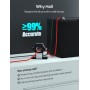 ECO-WORTHY Monitor de batería actualizado 300 A 12 V/24 V/36 V/48 V, pantalla táctil de 3,5 pulgadas, monitor de batería con