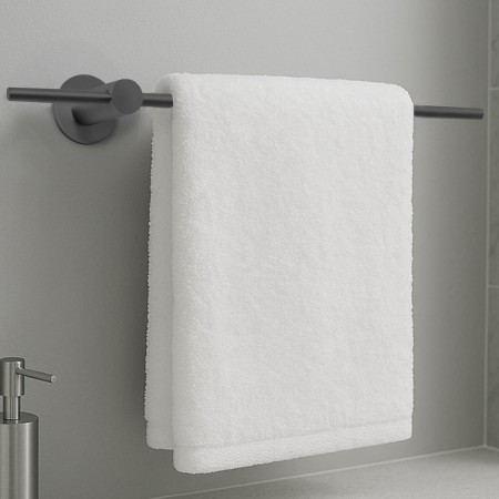 HOMMEY- Toalleros de Baño sin Taladro -Toallero de Diseño - Accesorios de Baño- Toallero Adhesivo Regulable -Toallero Acero