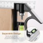 2Pcs Escuadra Carpintero kit, 150 + 300mm Ajustable Escuadras Metalicas Carpintero, Pesado Herramientas Carpinteria Madera, 45 y