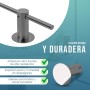 HOMMEY- Toalleros de Baño sin Taladro -Toallero de Diseño - Accesorios de Baño- Toallero Adhesivo Regulable -Toallero Acero