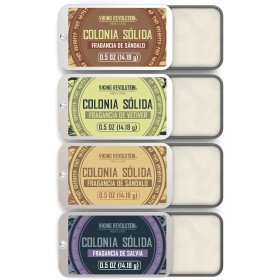 Viking Revolution - Colonia Hombre - Perfume Sólido Hombre con Madera de Cedro, Salvia Esclarea, Vetiver, Sándalo - Regalo