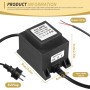 WIYETY IP68 - Transformador impermeable (12 V, AC/CA, 30 W, transformador LED, fuente de alimentación con enchufe, LED