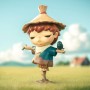 POP MART Hirono Echo Series Action Figures Popular Figure Collectible and Adorable Art Toy Creative Gift 1PC
