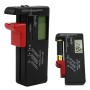 Comprobador De Pilas Probador universal de batería para pilas AAA, AA, C, D y Botton, 1.5V, 9V, Medidor Carga Pilas Comprobador