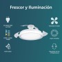 Philips LED Ceiling Light and Retractable Nickel Ceiling Fan with Remote Control