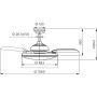 Philips LED Ceiling Light and Retractable Nickel Ceiling Fan with Remote Control