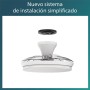 Philips LED Ceiling Light and Retractable Nickel Ceiling Fan with Remote Control