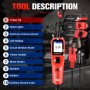 Autel PowerScan PS100 Kit Sonda Circuito, Herramienta Diagnóstico Sistema Eléctrico 12V 24V,Lectura Resistencia Corriente CA/CC,