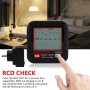 Comprobador de Enchufes con RCD, Comprobador de Corriente 48-255V Buscapolos Electricista con 6 Tipos De Diagnóstico De Fallos,