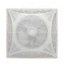 Ceiling Fan 60 x 60 68 W 6000 K AC Motor + Remote Control for Detachable Ceiling Recessed with LED Light 3 Speeds 1172 LM