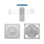 Ceiling Fan 60 x 60 68 W 6000 K AC Motor + Remote Control for Detachable Ceiling Recessed with LED Light 3 Speeds 1172 LM