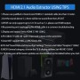 HDMI Audio Extractor 4K 60Hz PS5 1080P 120Hz HDCP2.2 CEC D-olby vision HDR desembebido SPDIF Optical 5.1CH stereo Audio Breakout