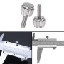 M2,5 x 12, 10 tornillos moleteados de cabeza plana, tornillos de bloqueo para calibradores Vernier